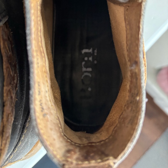 Born Temple F32529 Dark Gray Lace Up Casual Ankle Boots Womens 9.5/ EU 41 - Picture 6 of 11